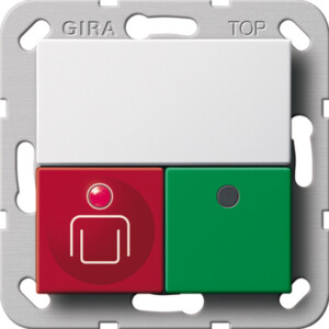 GIRA Call + Pres Btn System 55 P White