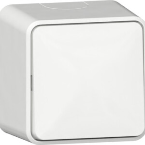 GIRA Rocker Sw  Off/2-Way + Mount Pl  Sm P White