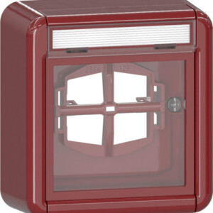 GIRA Cov Pl  Glass Pl  Of In Sp  Wp Sm Red
