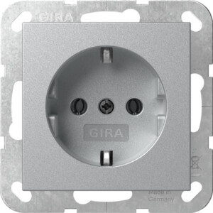 GIRA Schuko St System 55 C Alum