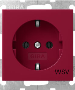 GIRA Schuko Impr Wsv System 55 Red