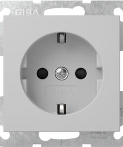GIRA Schuko Sh W/O Cl  St System 55 Grey M