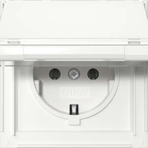 GIRA Schuko Hc + In Sp  Gira Tx_44 P White