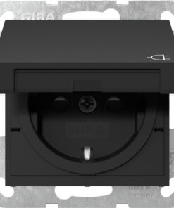 GIRA Schuko Hc + Sh System 55 Black M
