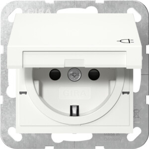 GIRA Schuko Hc + Sh System 55 P White M
