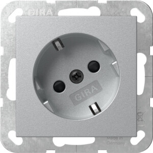 GIRA Schuko 30° + Sh System 55 C Alum