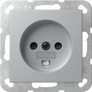 GIRA Sock Danish Sh System 55 C Alum