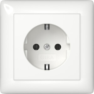 GIRA Schuko Cov Unit Standard 55 P White