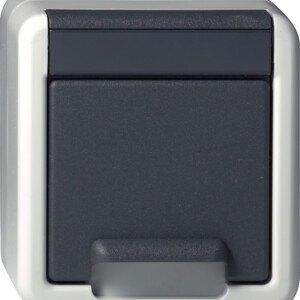GIRA Schuko Hc Wp Sm Grey