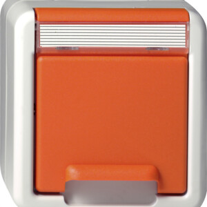 GIRA Schuko Hc + In Sp  Wp Sm Orange