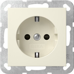 GIRA Schuko Sock  Sh System 55 Cr White