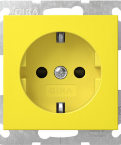 GIRA Schuko Sh + Cov Sp Ps System 55 Yellow