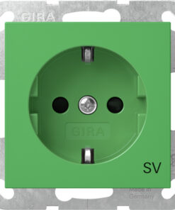 GIRA Schuko Sh Impr Sv System 55 Green