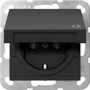 GIRA Schuko Hc System 55 Black M