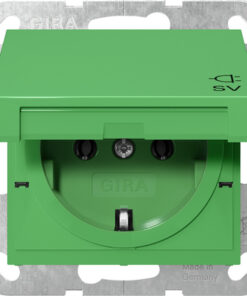 GIRA Schuko Sock  Hc Impr Sv System 55 Green