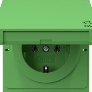 GIRA Schuko Hc Impr Sv Gira F100 Green