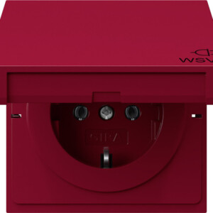 GIRA Schuko Hc Impr Wsv Gira F100 Red