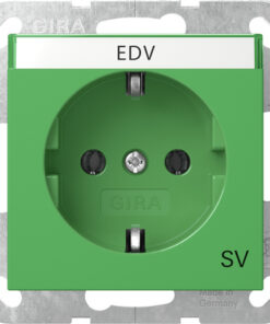 GIRA Schuko In Sp  Impr Sv System 55 Green