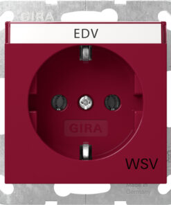 GIRA Schuko In Sp  Impr Wsv System 55 Red