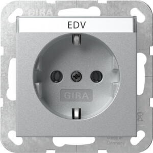 GIRA Schuko In Sp  System 55 C Alum