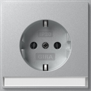 GIRA Schuko In Sp  + Sp (Ip20) Gira Tx_44 C Alum