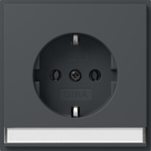 GIRA Schuko In Sp  + Sp (Ip20) Gira Tx_44 Anthra