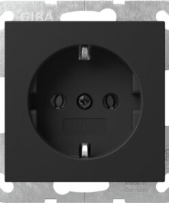 GIRA Schuko W/O Cl  System 55 Black M