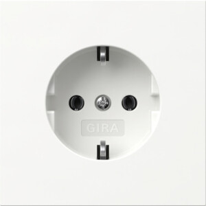GIRA Schuko W/O Cl  Gira F100 P White