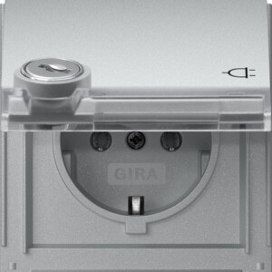 GIRA Schuko Hc Lock Diff Lock + In Sp  Gira Tx_44 C Alum
