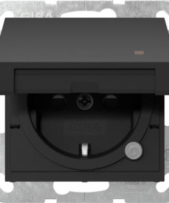GIRA Schuko Hc Ctrl L  + Sh System 55 Black M