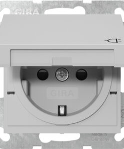 GIRA Schuko Hc + Sh St System 55 Grey M