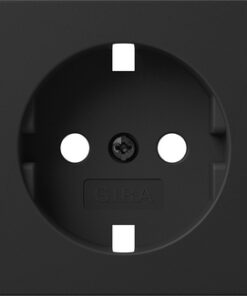 GIRA Cov  Schuko Sock  System 55 Black M