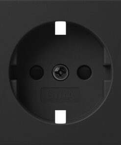 GIRA Cov  Schuko Sock  Sh System 55 Black M