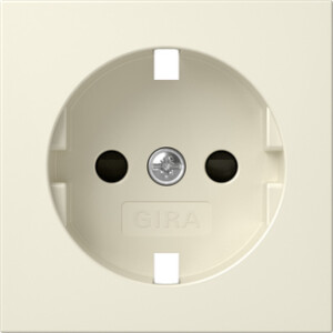 GIRA Cov  Schuko Sock  Sh System 55 Cr White