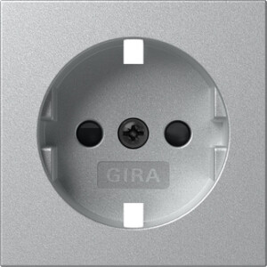 GIRA Cov  Schuko Sock  Sh System 55 C Alum