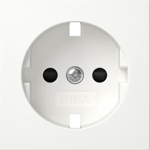 GIRA Cov  Schuko Sock  Sh System 55 P White M