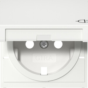 GIRA Cov  Schuko Sock  Hc System 55 P White