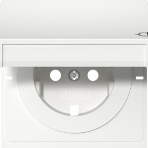 GIRA Cov  Schuko Sock  Hc Gira F100 P White
