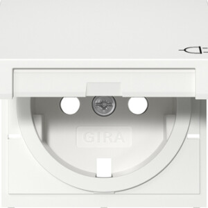 GIRA Cov  Schuko Sock  Hc + Sh System 55 P White