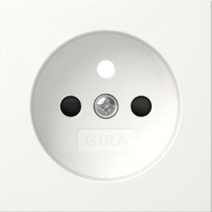 GIRA Cov  Sock  Earth Pin Sh System 55 P White M