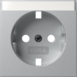 GIRA Cov  Schuko Sock  In Sp  System 55 C Alum