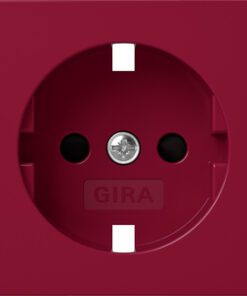 GIRA Cov  Schuko Sock  Sh System 55 Red