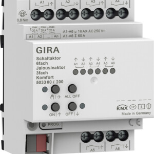 GIRA Swit /Blind Act  6-G/3-G 16 A Dra Kmf Knx Secure