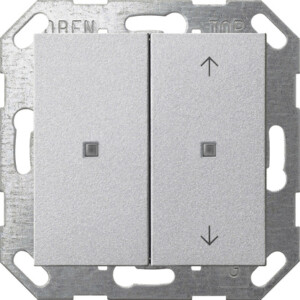 GIRA Btn Rocker 2-G Blank/Arrows Oneknx System 55 C Alum