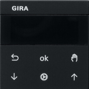 GIRA S3000 Blind Timer/Timer Display System 55 Black M