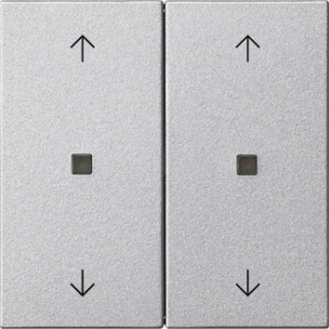 GIRA Rocker 2-G Arrows Ctrl Win  System 55 C Alum