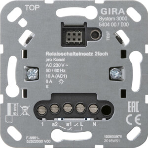 GIRA S3000 Relay Swit Ins  2-G Insert