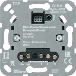 GIRA S3000 Dali Power Ctrl Unit Fm Ins  Insert