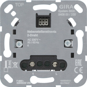 GIRA S3000 Aux Ins  2-Wire Insert