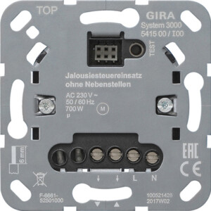 GIRA S3000 Blind Ctrl Ins  W/O Aux Inputs Insert